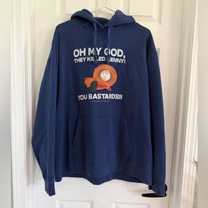 Southpark Navy Graphic Hoodie "Oh My God, They Killed Kenny!"